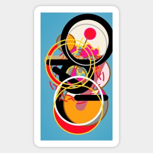 Expressive automatism abstract 7999 Sticker